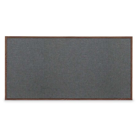 United Visual Products Combo Board, 60"x36", White Frame/Black Porcelain & Rubber UVDECORK6036W-BLKPORC-RUBBER